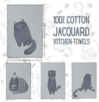 sea me at home Cat Themed Funny Dish Towels - Image 2