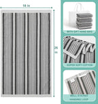 Kitchen Dish Towels for Drying Dishes, Large Cotton Kitchen Towels, Stripped - Image 2