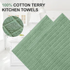 Homaxy Premium Cotton Kitchen Towels 16"x 28", Large Natural Ring Spun 390 GSM - Image 2