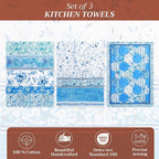 Maison d' Hermine Kitchen Towels Set of 3 100% Cotton 27.50" x 20" Reusable - Image 2