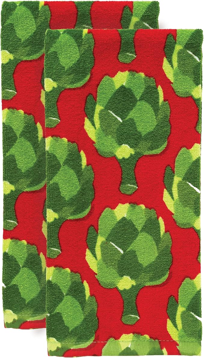 T-Fal Fiber Reactive Print Kitchen Towels: Highly Absorbent, Super Soft - Image 2