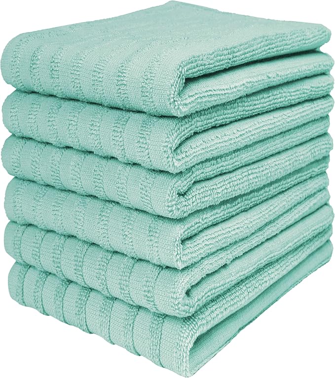 Premium Kitchen Towels | Large Cotton Dish Towels 400 GSM | Highly Absorbent by BumbleTowels