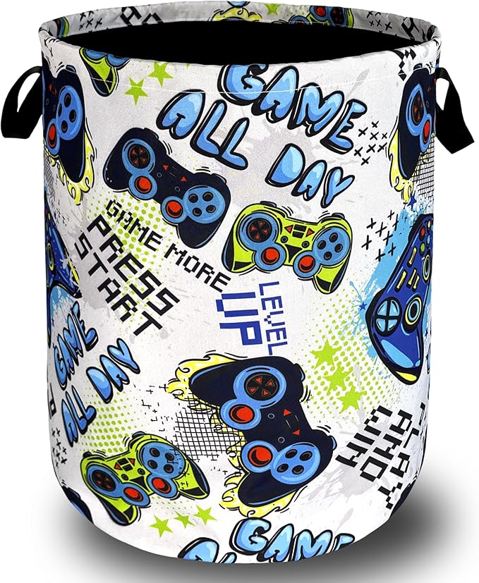 Funny Cool Game Machine Laundry Basket Games Foldable Colorful Laundry Hamper by SELIONLIKN