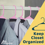 Lifemaster Plastic Clothes Hangers – Heavy Duty Hanger Set, - Image 5