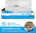 500 Count Pre-Cut Deli Aluminum Foil Sheets, 12” Heavy Duty Pop Up Sheets - Image 4