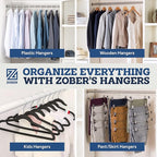 Zober Velvet Hangers 50 Pack - Image 9