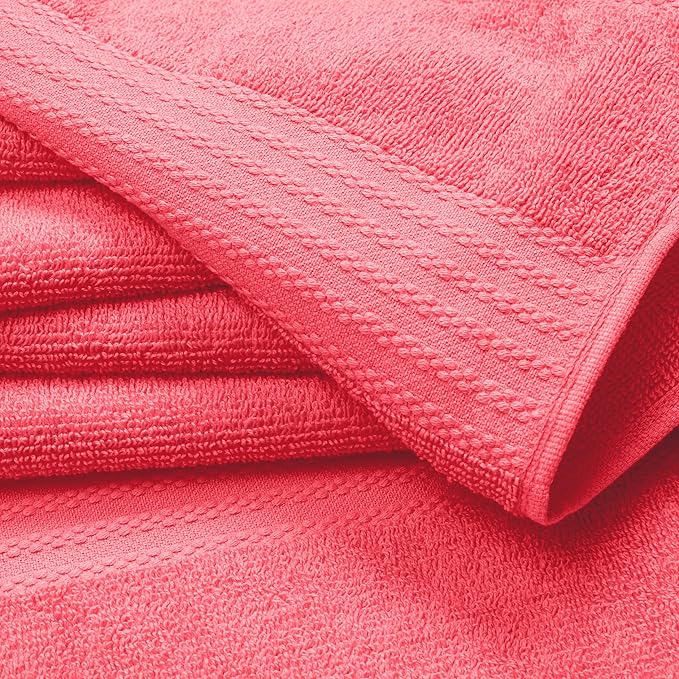 GLAMBURG Premium Cotton 4 Pack Bath Towel Set - Image 2