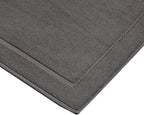 Hawmam Linen Cool Grey Bath Mats, 21 x 34 inches, Banded Design, Highly - Image 6