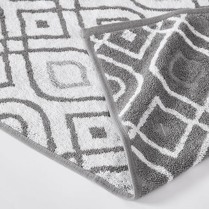 Modern Threads Oxford 6-Piece 100% Cotton Towel Set – Yarn Dyed Jacquard & - Image 2