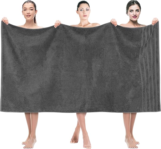 American Soft Linen 35x70 Jumbo Large Bath Towel, 600 GSM 100% Cotton Turkish by AmericanSoftLinen