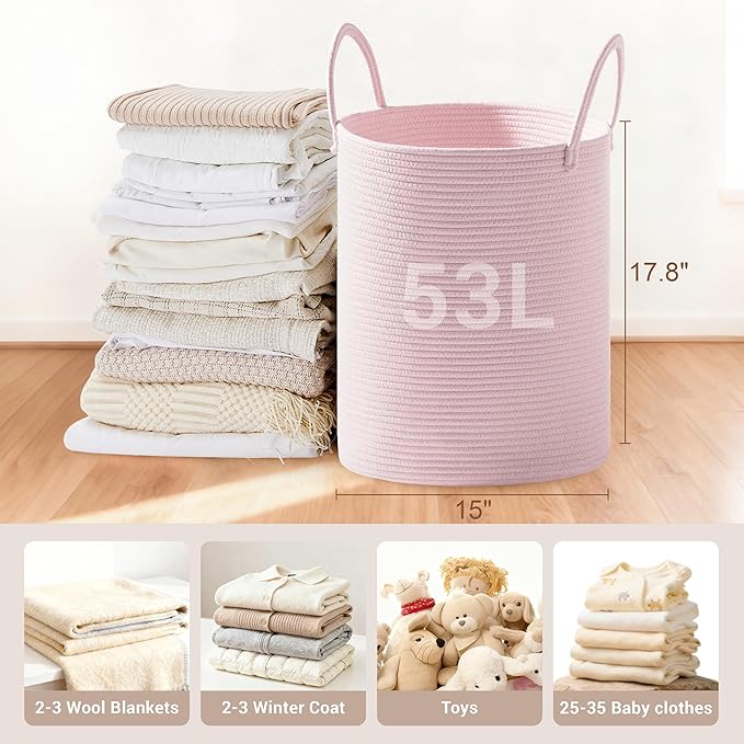 Girls' Tall Laundry Basket - Image 2