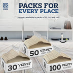 Zober Velvet Hangers 50 Pack - Image 7