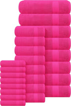 GLAMBURG Ultra Soft 24-Piece Towel Set - Image 3