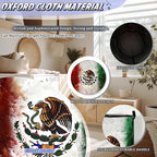 Vintage Mexican Flag Laundry Basket Oxford Cloth Foldable Mexico Laundry Hamper - Image 6