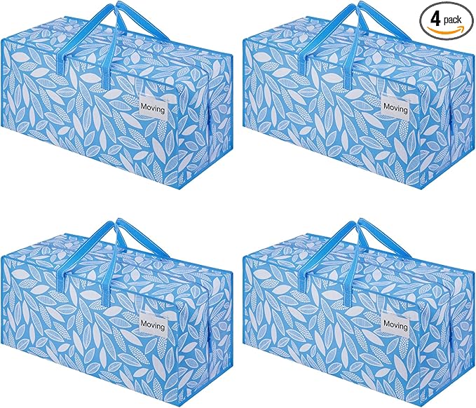 VENO 4 Pack Heavy Duty Moving Bags by Veno
