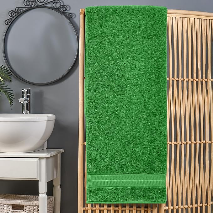 Elegant Comfort Three Line Popcorn Extra Large Luxury Bath Towel - Image 2
