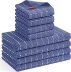 Mordimy 100% Cotton Terrycloth Kitchen Towels and Dishcloths Sets, Soft and by Mordimy