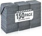 Microfiber Cleaning Cloths Bulk Pack-150 Pack, Microfiber Towels Bulk, Towels by TEAWOO