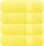 GLAMBURG Premium Cotton 4 Pack Bath Towel Set by GLAMBURG