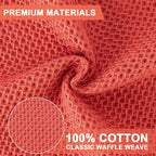 BOOMIBOO 6-Pack Kitchen Dish Cloths, 100% Cotton Waffle Weave, Ultra Soft - Image 2