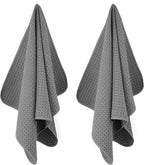 POLYTE Ultra Premium Microfiber Kitchen Dish Hand Towel Waffle Weave, 8 Pack - Image 2