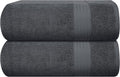 GLAMBURG Premium Cotton Oversized 2 Pack Bath Sheet 35x70-100% Pure Cotton by GLAMBURG
