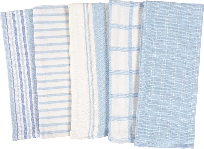 KAF Home Assorted Flat Kitchen Towels | 100% Cotton - Image 2