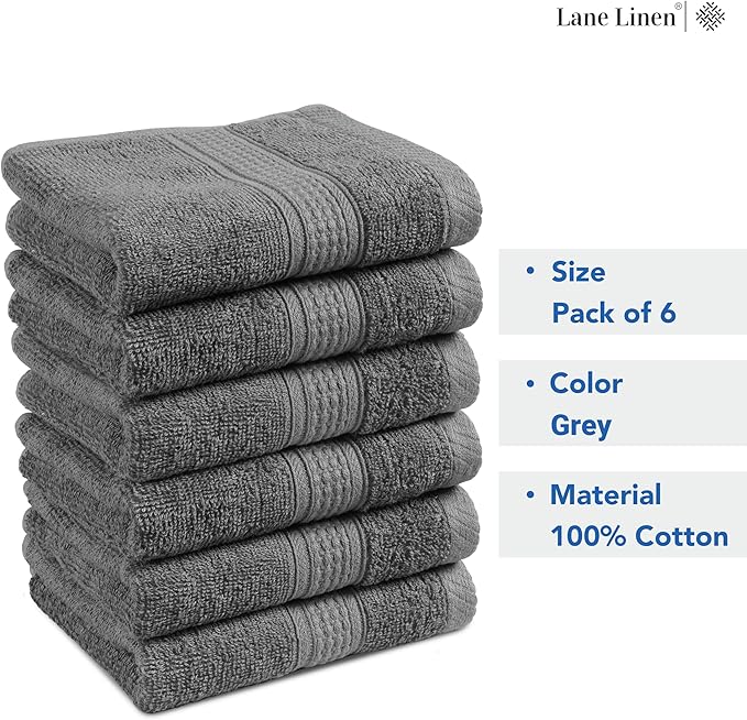 Grey Hand Towels for Bathroom - Image 7