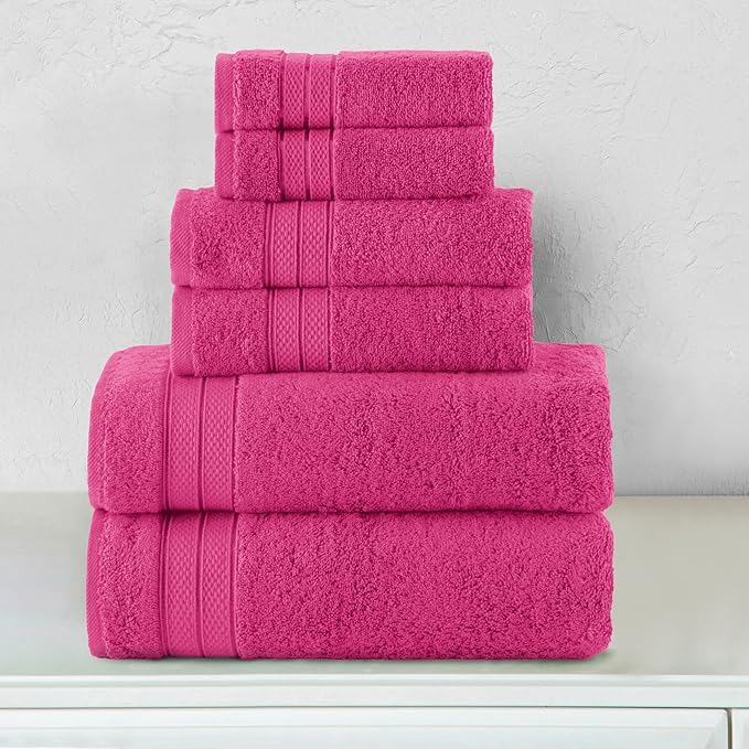 Elegant Comfort Luxury 6-Piece Towel Set, Premium Soft 100% Turkish Cotton - Image 2