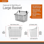 Spectrum Diversified Vintage Wall Mount Storage Basket - Image 7