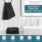 Black Hand Towels for Bathroom - Image 2