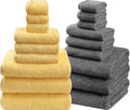 SEMAXE 18-Pack Bath Towel Set Include 6 Bath Towels, 6 Hand Towels, 6 Wash by SEMAXE