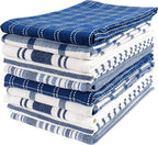 KAF Home Assorted Flat Kitchen Towels | 100% Cotton by KAFHome