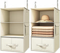 Vailando 3-Shelf Hanging Closet Organizer, Baby Clothes Storage and Organization by Vailando