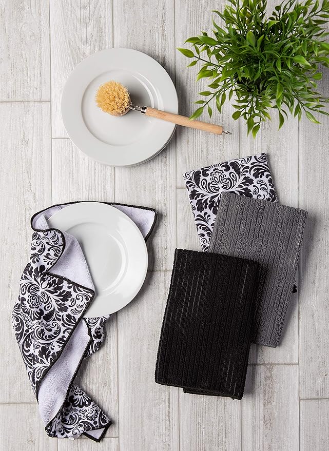DII Cleaning Collection Multi-Purpose Microfiber, Dishtowel Set - Image 4