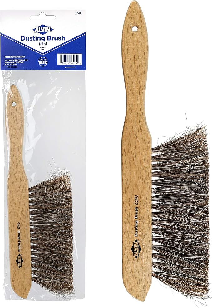 ALVIN Mini Dusting Brush, 100% Horsehair and Wood Handle, and Architecture - Image 2