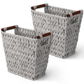 GRANNY SAYS Woven Waste Basket, Wicker Waste Basket by GRANNYSAYS