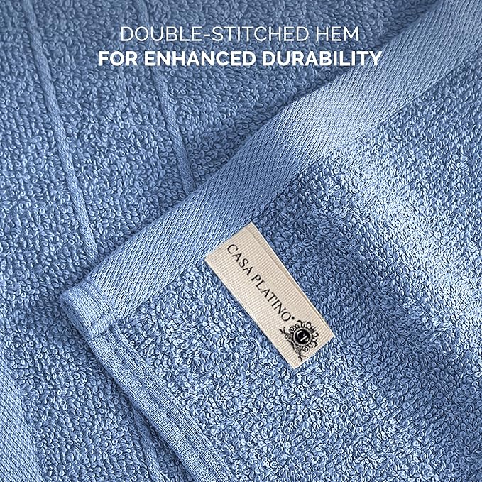 Casa Platino Blue Wash Cloths - Image 6