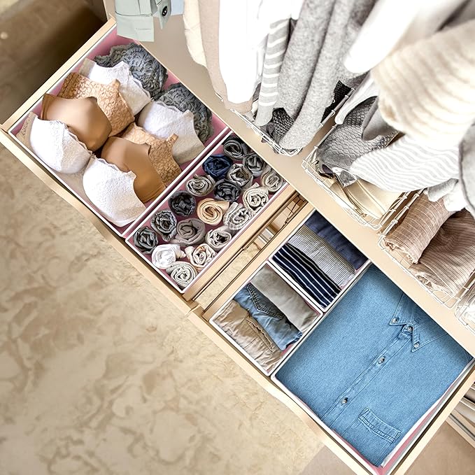 SIMPLE HOUSEWARE Foldable Drawer Organizer - Image 5