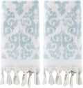 SKL Home Mirage Fringe 100% Turkish Cotton Hand Towel Set by SKLHomebySaturdayKnightLtd