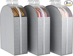 10" Gusseted Garment Bags for Hanging Clothes by Liuoud