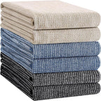 Homaxy Premium Kitchen Towels, Large Cotton Kitchen Hand Towels, Flat and Terry - Image 8