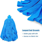 Microfiber Cloth String Mop Head Refill, Loop End Screw On Mop Head Compatible - Image 3