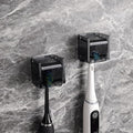 2 PCS Toothbrush Holder Wall Mounted by LUEXBOX
