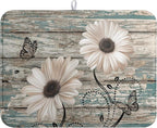 Summer Sunflower Vintage Dish Drying Mats by farg