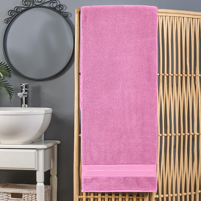 Elegant Comfort Three Line Popcorn Extra Large Luxury Bath Towel - Image 2
