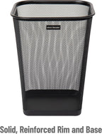 Mind Reader Mesh Trash Can, Waste Paper Basket, Metal Mesh, 9.75"L x 9.75"W x - Image 4