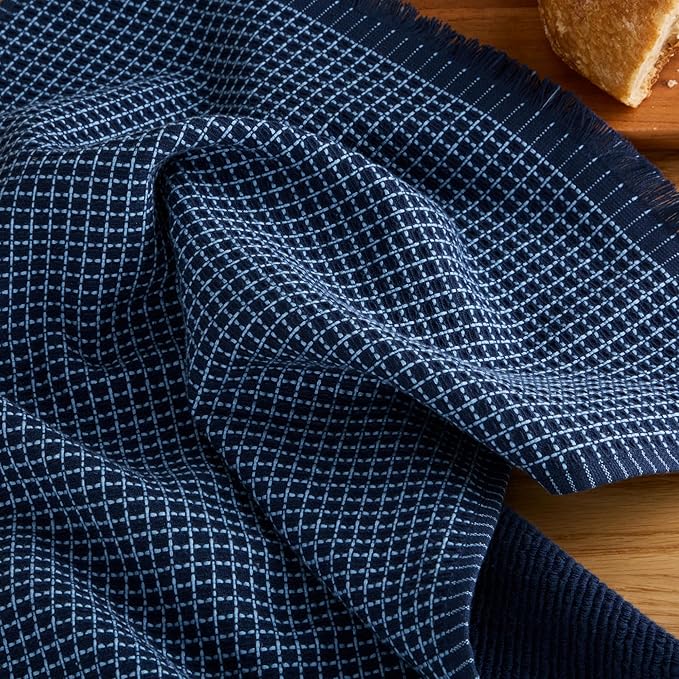 KitchenAid Gourmet Series Gridlines Kitchen Towels 3-Pack Set, 100% Cotton - Image 5