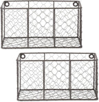 DII Chicken Wire Collection Farmhouse Vintage Wall Baskets, Small Basket by DII