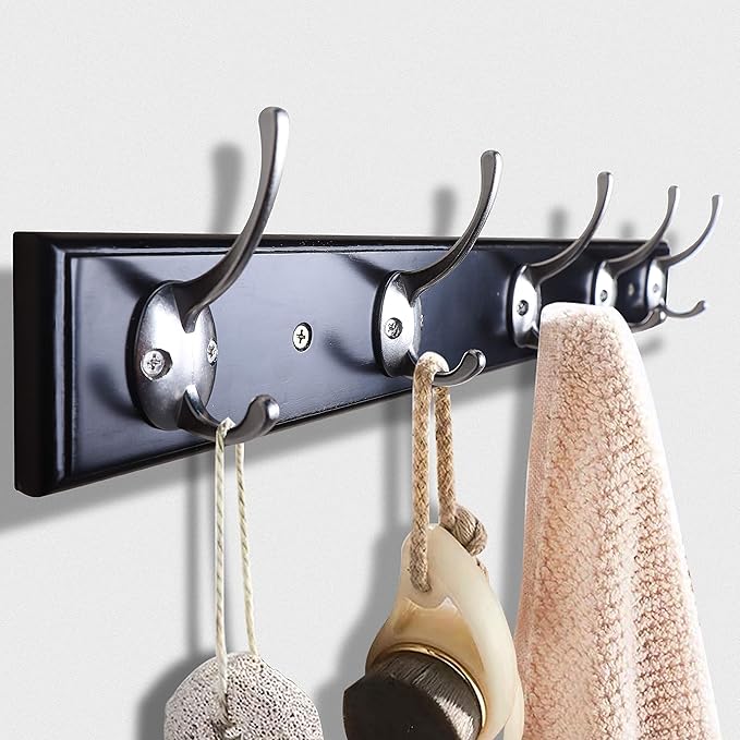 IBosins 12 Pack Silver Coat Hooks Wall Mounted - Image 4